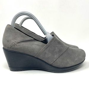 Dansko Rosalind Suede Wedge Grey Womens 39